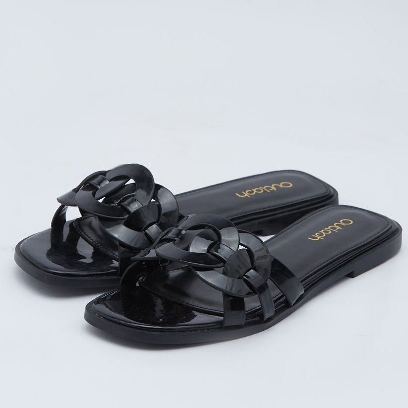 Mine glossy slides in black - Outlash brand