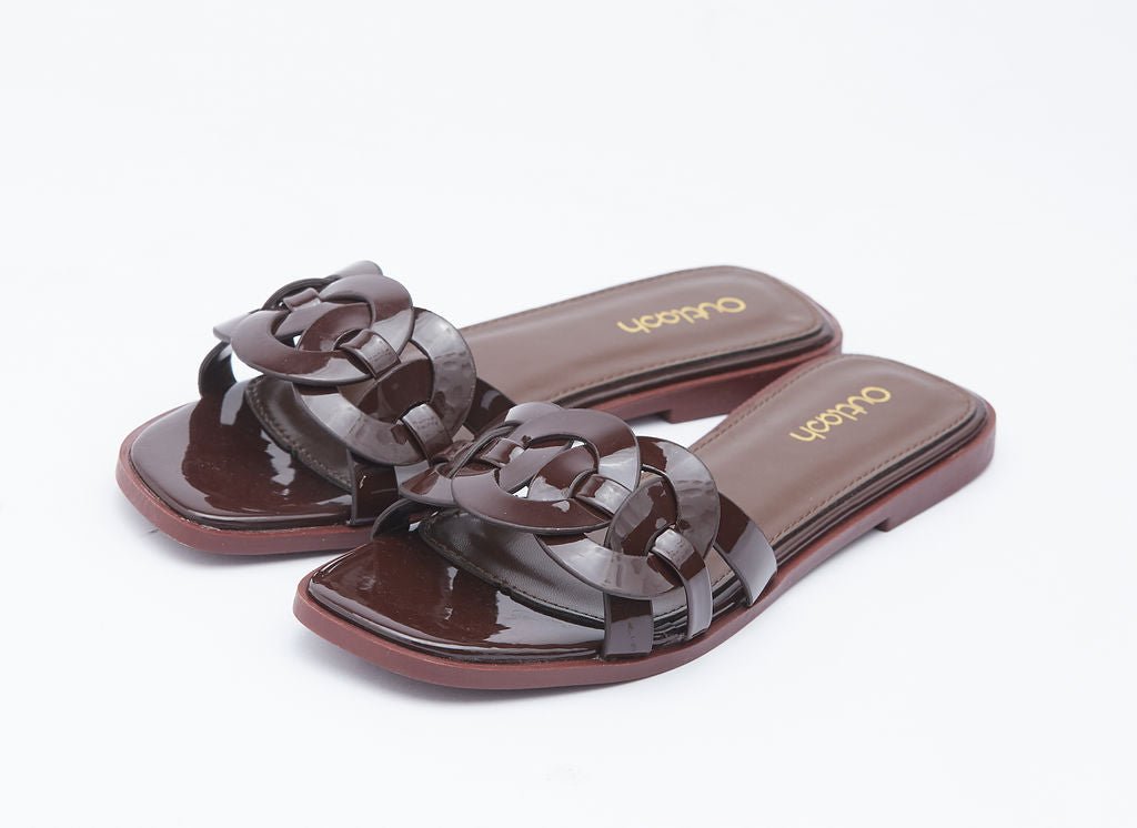 Mine glossy slides in coffee - Outlash brand