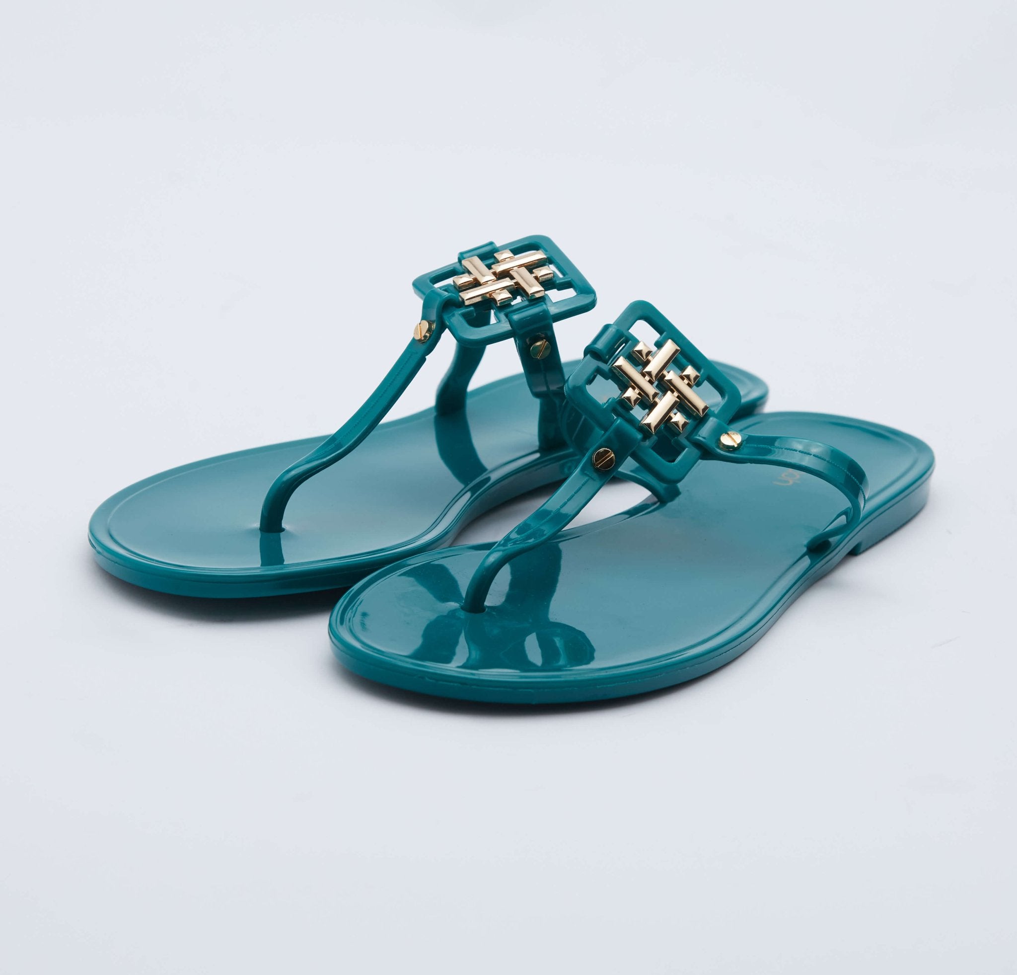 Outslay Jelly Slides in Green - Outlash brand